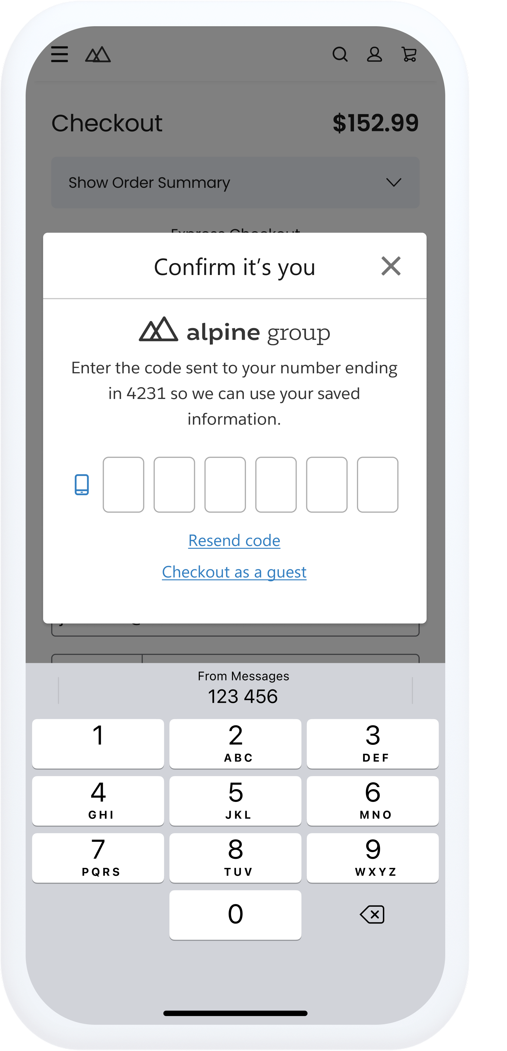 1-Click Passwordless Checkout