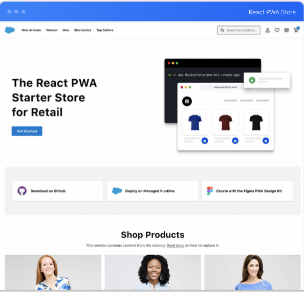 React PWA Store - prior generation